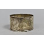 A Silver Napkin Ring, Birmingham Hallmark, Inscribed "Rachael C James"