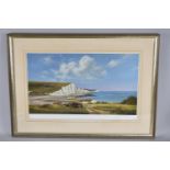 A Framed Limited Edition Print, Seven Sisters by Frank Wootton, 313/500, 59x36cm