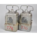 Two Railway Lamps with Burners