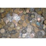 A Large Collection of Copper Coinage, Pennies etc