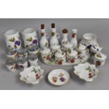 A Collection of Royal Worcester Evesham Dinnerwares to comprise Egg Coddlers, Chocolate Pot, Oval