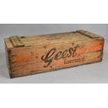 A Vintage Geest Industries Crate with Hinged Lid, 58cms Wide