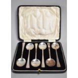 Set of Six Silver Teaspoons, Birmingham Hallmark