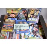 A Box Containing 138 Various Blackburn Rovers Football Programs, Home and Away 1980s-90s