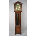 A Modern Mahogany Cased Longcase Clock by Thorpe of Great Glen, with Three Weght Movement
