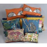 A Collection of Various Scatter Cushions to include Two Examples by Jooles, Sanderoson, Tapestry