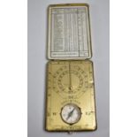 An Edwardian Sunwatch Compass and Sundial, by The Ansonia Clock Company, Circa 1920 with Hinged