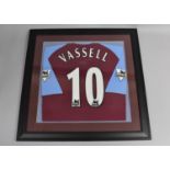 A Framed Darius Vasell Aston Villa Football Shirt