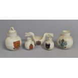 A Collection of Crested Ware items to include Goss, Jersey Milk Can, Goss Norwegian Beer Bowl,