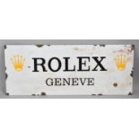 A Reproduction Printed Enamel Effect Sign, "Rolex", 60x24cm