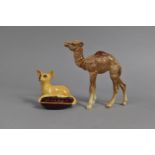 A Beswick Study of a Chihuahua on Pillow Together with a Beswick Camel