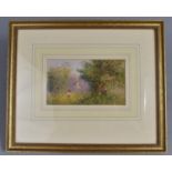 A Framed Impressionist Oil by Collin Parson, Details Verso, 15x9cm