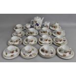 A Collection of Various Royal Worcester Evesham Tea and Coffee Wares to comprise Cups, Coffee