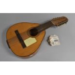 A Vintage Spanish Lute with Paper Label for Salvador Banez Hijos