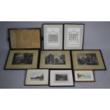 A Collection of Watercolours, Engravings, Map and Architectural Prints