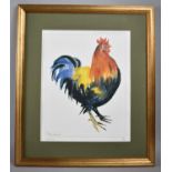 A Framed Limited Edition Print After Bella Pieroni, Cockerel, No. 104/300