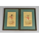 A Pair of Framed Military Prints, Officer Grenadier Company and Officer Light Company, 20x11cm