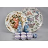 A Collection of Oriental Items to Comprise Plates, Vases etc, Condition Issues