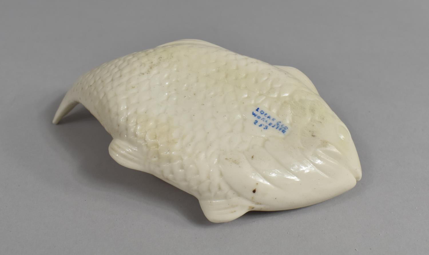 A Rare Novelty Creamware Bowl in the Form of a Fish by Locke and Co, Worcester, Shape 253, 15cms - Image 2 of 2