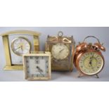 A Collection of Four Mid/Late 20th Century Mantle Clocks, Various Condition