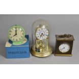 A Kundo Pillar Clock, a Matthew Norman and a Vintage Smith's Timecal Alarm Clock