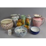 A Collection of Various Ceramics to comprise Large Water Jugs, Bowls Etc (Condition Issues) Etc