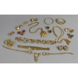 A Small Collection of Vintage and Contemporary Gilt Costume Jewellery