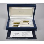 A Boxed Pelikan Souveran Pen Set in White and Tortoiseshell M400/K400/D400 Guarantee Dated 2008, Pen