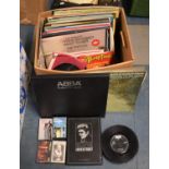 A Collection of Various Records, Albums, LPs, Tapes (Some Cases Empty) Etc to comprise ABBA Etc