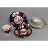 A Collection of 19th Century Ceramics to Include Trio, Coffee Can and Teabowl and Saucer,