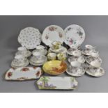 A Collection of Various Teawares To comprise Royal Albert Old Country Roses Tray, Cups, Saucers etc