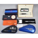 A Collection of Boxed Pens to Comprise a Waterman Harley Davidson Fuel Tank Ballpoint, Sensa by