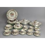 A Copeland Spode "Chinese Rose" Dinner, Coffee and Tea Wares to comprise large Plates, Lidded