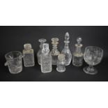 A Collection of Various Decanters to include Cordial and Mallet Examples together with a Large