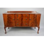 A Mid 20th Century Beithcraft Mahogany Serpentine Front Sideboard with Three Centre Drawers