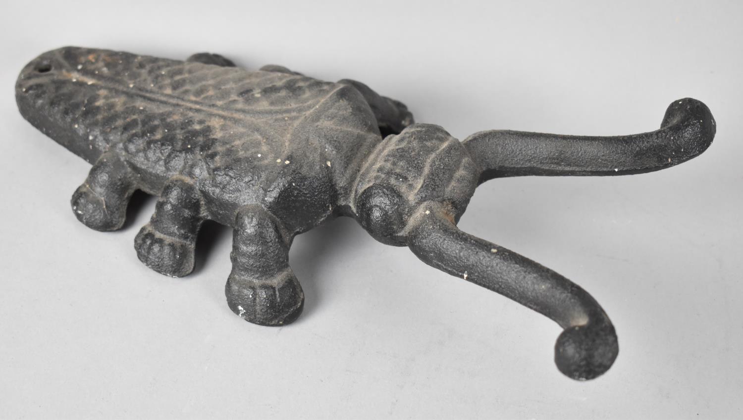 A Late 19th/Early 20th Century Cast Iron Beetle Boot Pull, 26cms Long