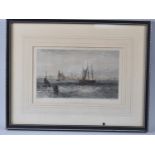 A Framed Engraving, Liverpool after JC Brown and Engraved by WB Scott, 17x10cms