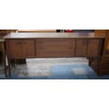 A 1970s Teak Sideboard by A Younger Ltd, Four Doorknobs Missing and Some Drawers Stuck, 189cms Wide