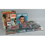 A Collection of James Bond Die-Cast Toys, Annuals and Magazine