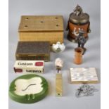 A Collection of Smoking Related Items to include Rare Royal Doulton Bunker Golfing Ashtray, Benson