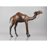 An Early 20th Century Leather Study of a Camel, Attributed to Liberty of London although not Marked,