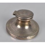 A George V Silver Capstan Desk Top Inkwell by Robert Pringle, Chester Hallmark 1919, Some