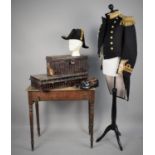 A Lieutenant Commander's Full Dress Tunic c.1930 by Gieves together with a Waistcoat, Bow Ties and