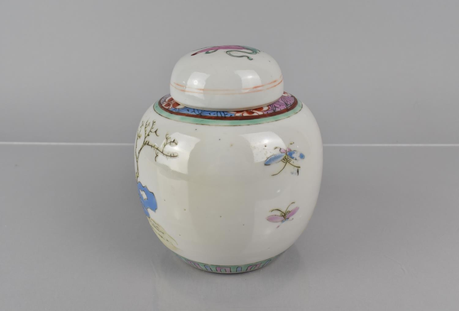 A 20th Century Chinese Porcelain Ginger Jar and Cover Decorated in Polychrome Enamels with - Image 4 of 6