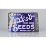 An Early 20th Century Enamel Advertising Sign for Yarde and Co's Prize Medal Seeds, Northampton.