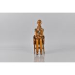 Of Naval Interest, A 19th Century Treen Study of Seated Admiral in Chair, 22cms High