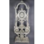 A Late Victorian Coalbrookdale Cast Iron Hall Stand The Removable Drip Trays with Registration
