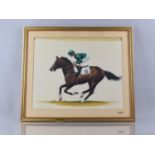 Frank L Geere (1931-1991) Signed Oil of Shergar Dated 1982, 50x40cms