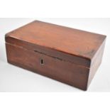A Late Victorian/Edwardian Rectangular Mahogany Box, 23cms Wide