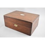 An Edwardian Mahogany Fitted Tea Box with Hinged Lid to Inner Havingb Six Lidded Compartments and
